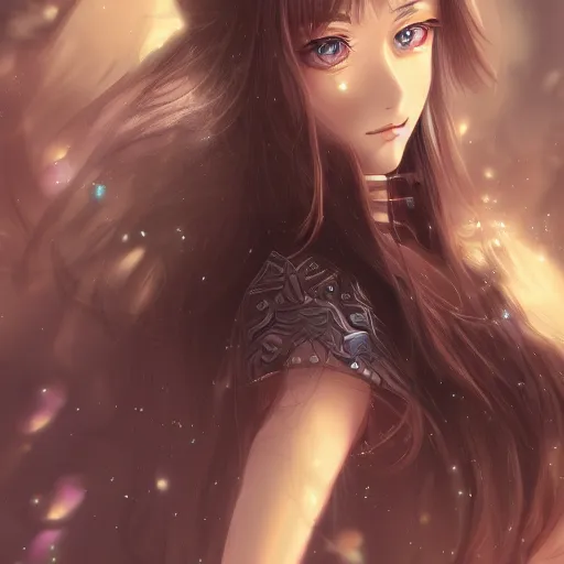 Prompt: beautiful young attractive anime woman, closeup, d & d, fantasy, intricate, elegant, highly detailed, digital painting, artstation, sharp focus, fantasy art, illustration, 8 k