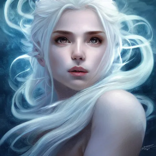 Prompt: portrait of mighty baby harp seal, greek god, white hair, soft hair, d & d, muscular, ice and glaciers, arctic, fantasy, intricate, elegant, highly detailed, digital painting, artstation, concept art, smooth, sharp focus, illustration, art by artgerm and greg rutkowski and alphonse mucha