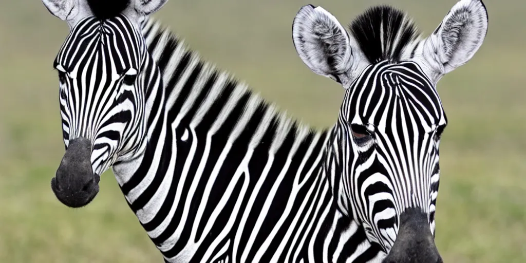 Prompt: geometric photo of a zebra