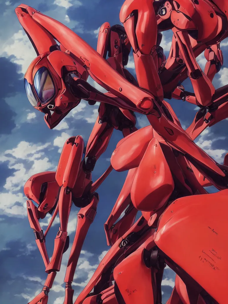 Image similar to a Photorealistic hyperdetailed hyper realistic Epic Sci-Fi rendering of a female anime style EVANGELION Genesis,Asuka Langley Sohryu,Neon Genesis mech robot pilot by katsuhiro Otomo,WLOP,Artgerm,Hyperrealism,Beautiful dramatic moody lighting,Cinematographic Atmosphere,Octane Render,8K