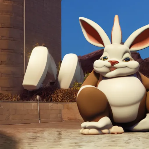 Prompt: 3D render of Big Chungus, Octane Render, Unreal Engine 5