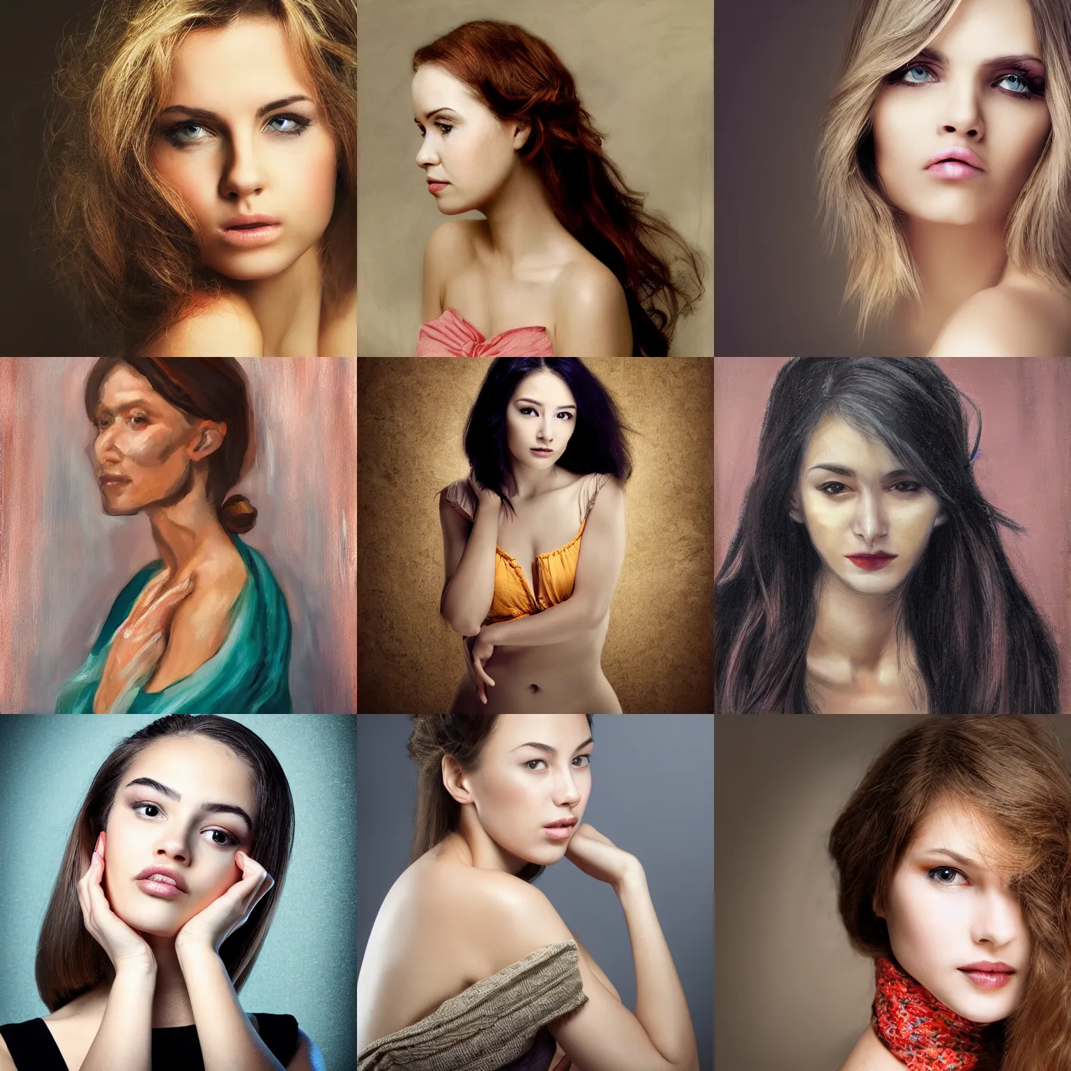 Image similar to beautiful woman portrait