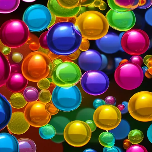 Multicolored bubbles arranged in the shape of a | Stable Diffusion ...