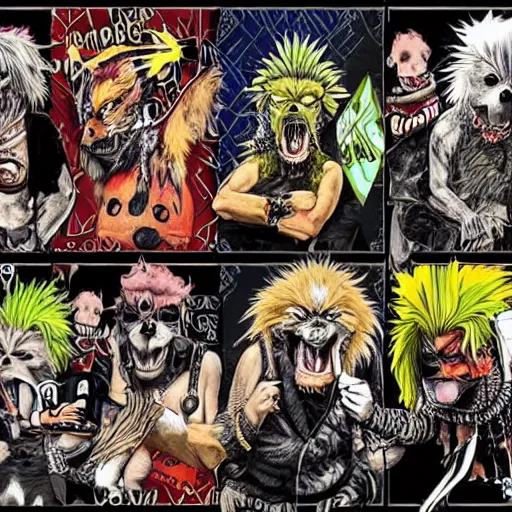 Image similar to mongrels, punk, thrash, stress, highspeed