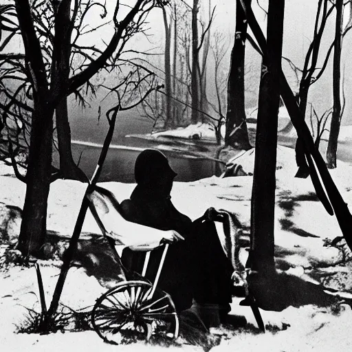 Prompt: a portrait of a character in a scenic environment by Margaret Bourke-White