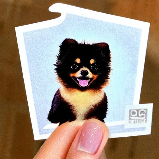 Image similar to cute pomeranian spitz sticker