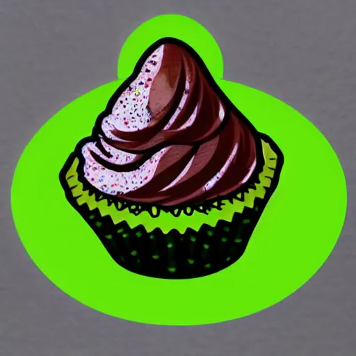 Image similar to anime avocado cupcake on shirt