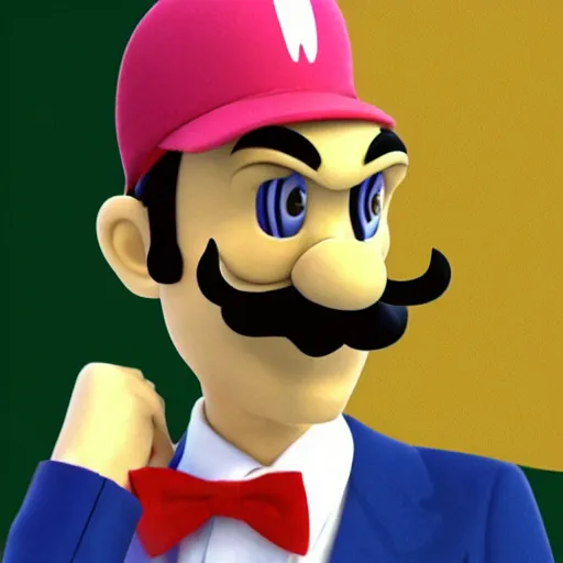 Image similar to president waluigi, 1 9 8 2, photograph, photo, speech, color