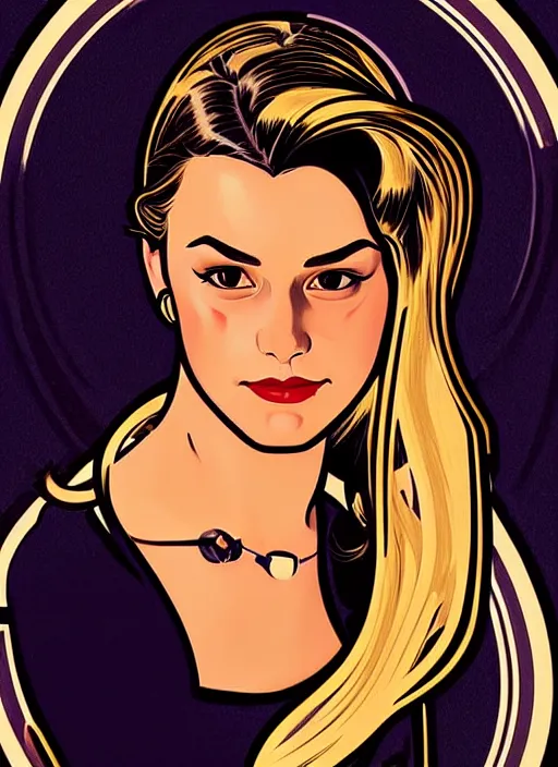 Image similar to oil portrait of betty cooper with veronica lodge, intricate, elegant, highly detailed, lighting, painting, artstation, smooth, illustration, art by greg rutowski and alphonse mucha