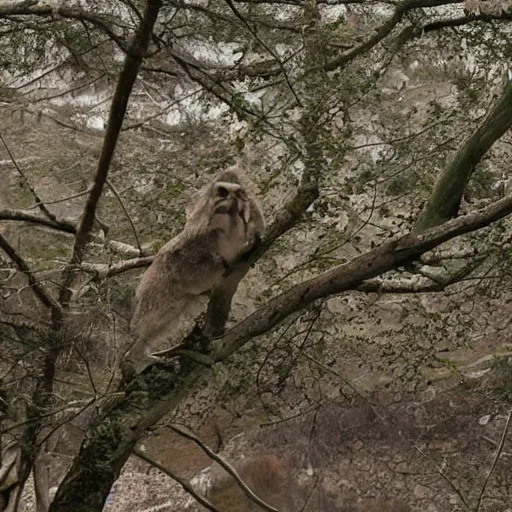 Prompt: a bird that looks like a monkey, surreal, animal photography, uhd,