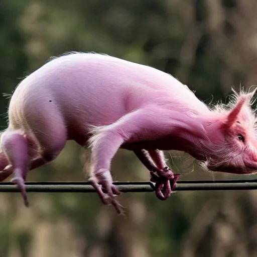 Image similar to spider pig chimera