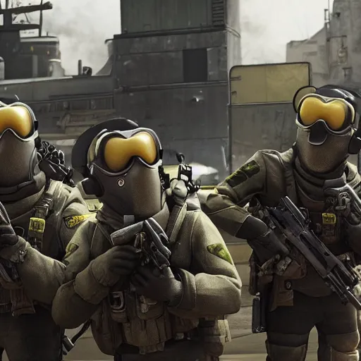 Prompt: Call of the duty: the Minions. game loading screen
