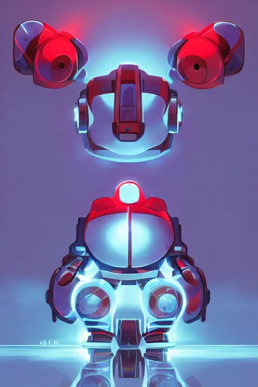 Image similar to metabots medabots medarotto medarot robot minimalist comics helmet mask neon cybereye, behance hd by jesper ejsing, by rhads, makoto shinkai and lois van baarle, ilya kuvshinov, rossdraws global illumination ray tracing hdr radiating a glowing aura