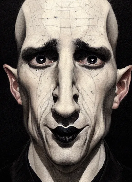 Image similar to portrait of a strange man with a crooked nose and a confident expression, 1 9 6 0 s, black clothes, goth, punk, funk, intricate, elegant, highly detailed, digital painting, artstation, concept art, smooth, sharp focus, illustration, art by wlop, mars ravelo and greg rutkowski