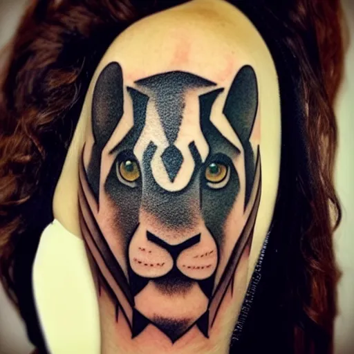 SplitFaced Animal Tattoos Compliment the Symmetry of the Human Body