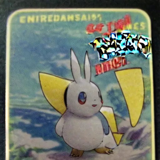 Prompt: a pokémon card from 1930, very detailed