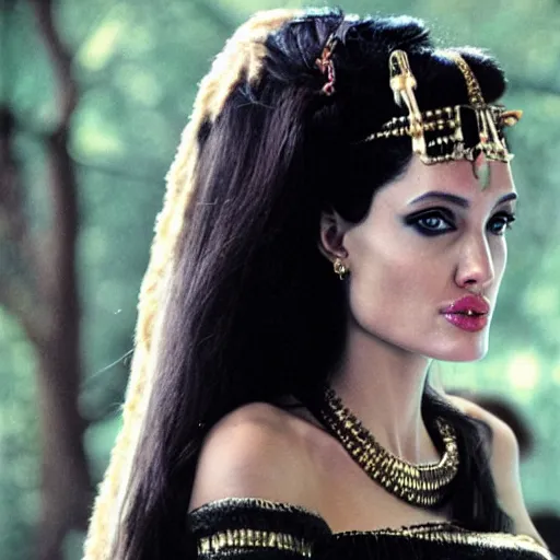 Image similar to cleopatra is angelina jolie