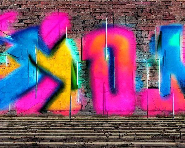 Image similar to 4 k hd, high resolution photograph of graffiti letters < < mser > > on the wall, full colour, shot with sigma f / 4. 2, 2 5 0 mm sharp lens, wide shot, high level texture render