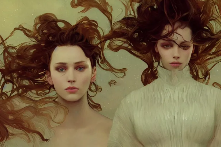 Image similar to Music video screenshot of The Weeknd song Save your tears, unreal, fantasy, intricate, elegant, dramatic, highly detailed, photorealistic, digital painting, painterly, artstation, concept art, smooth, sharp focus, art by John Collier and Krenz Cushart and Artem Demura and Alphonse Mucha and Albert Aublet