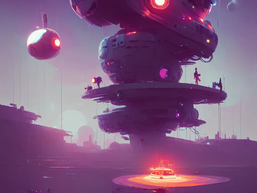 Image similar to dream - bot - mothership by atey ghailan, ismail inceoglu, michal lisowski, artstation, volumetric light, high detail, reflections, perfect, concept art, hdr, 4 k