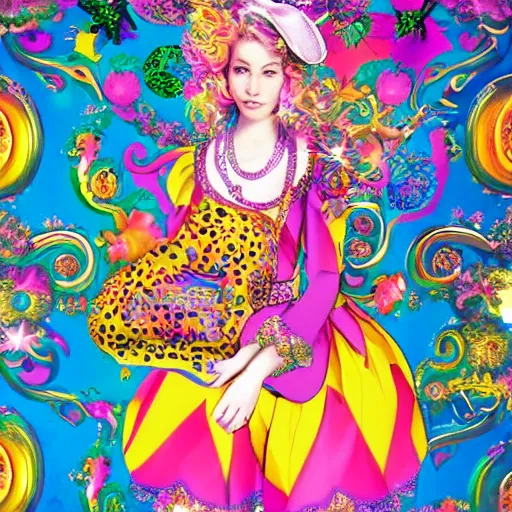 Image similar to Lisa Frank and Baroque collaboration