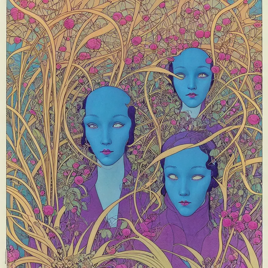 Prompt: ( ( ( ( beautiful strange forest and flowers surrounded by an art nouveau style decorative frame ) ) ) ) by mœbius!!!!!!!!!!!!!!!!!!!!!!!!!!!, overdetailed art, colorful, record jacket, no human