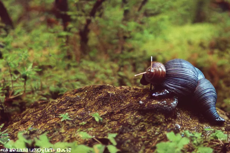 Image similar to a photo of a snail grizzly bear in its natural habitat, kodak ektachrome e 1 0 0 photography