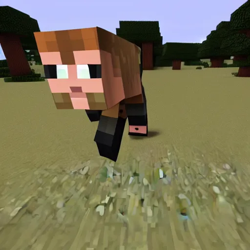 Image similar to minecraft skeleton using a bow while riding a zombie horse