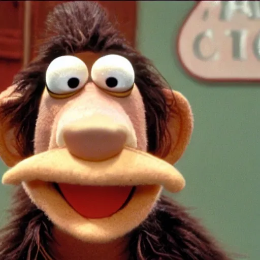 Prompt: sid from ice age in the muppet show