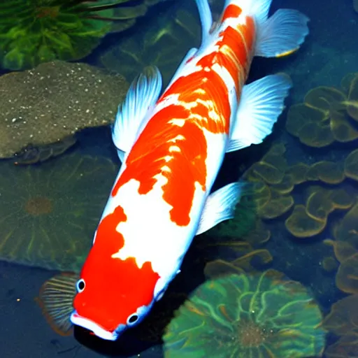 Prompt: japanese koi fish