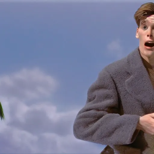 Prompt: Live Action Still of Jerma in The Truman Show, real life, hyperrealistic, ultra realistic, realistic, highly detailed, epic, HD quality, 8k resolution, film still