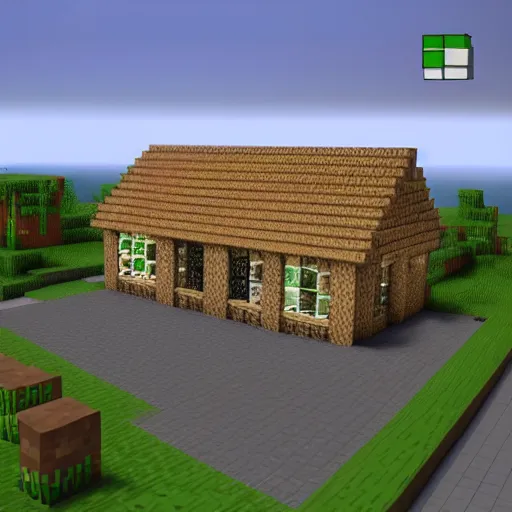 Prompt: new house of Ned Flanders in minecraft, cinematic, realistic, highly detailed, artstation, illustration