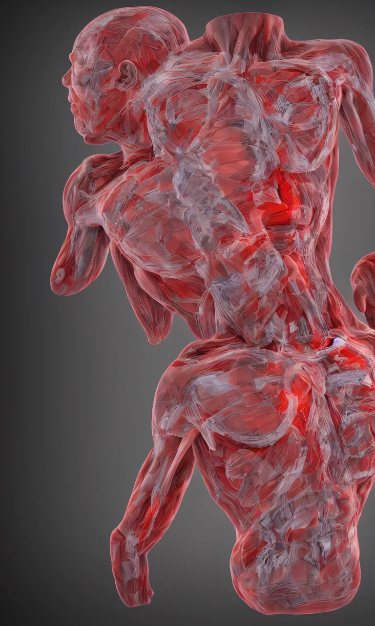 Image similar to 3D cube anatomical,human body, 8k, digital art, unreal engine, unreal engine render, blender render, render, 4k, coherent