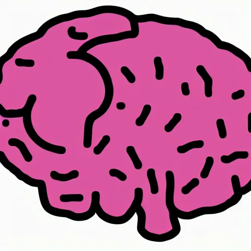 Prompt: a hippo in the shape of a brain, medical diagram