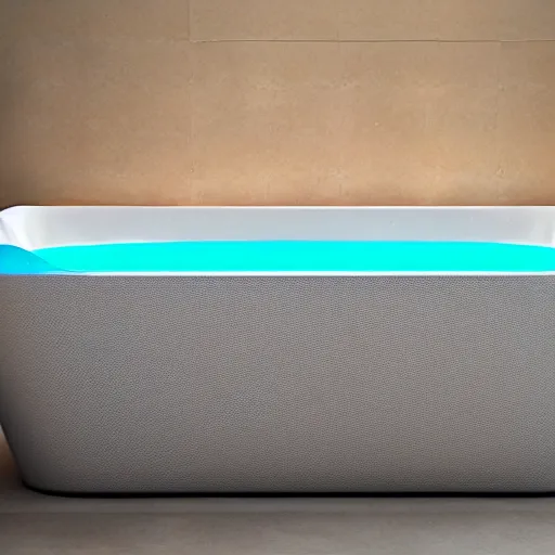 Prompt: RGB gaming bathtub manufactured by the company Razor