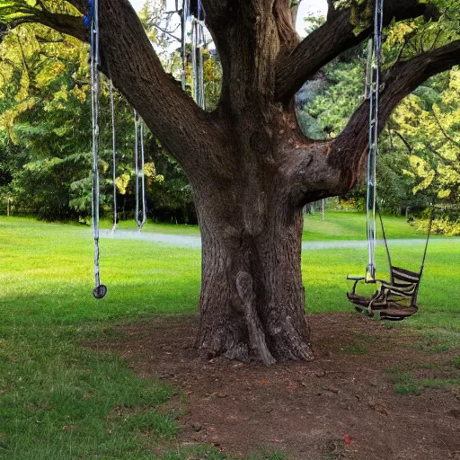 Image similar to Swing attached to tree