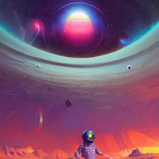 Image similar to space landscape, illustration painting, oil on canvas, intricate, portrait, detailed illustration, hd, digital art, overdetailed art, concept art, complementing colors, detailed, illustration painting by alex gray, digital art, overdetailed art, concept art, complementing colors rendered by beeple, syd meade, cgsociety, rendered in unreal engine