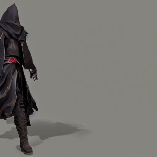 Image similar to a dark cloak with a pistol sticking out, 4 k, photorealistic