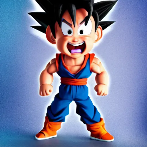 Image similar to If goku was a pixar character, 3d, 8k