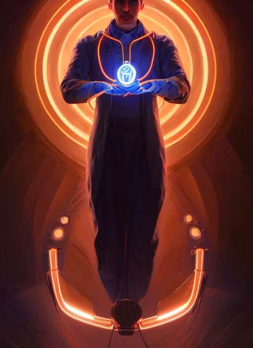 Prompt: symmetry!! portrait of nicola tesla male, chemisty, sci - fi, glowing lights!! intricate, elegant, highly detailed, digital painting, artstation, concept art, smooth, sharp focus, illustration, art by artgerm and greg rutkowski and alphonse mucha, 8 k