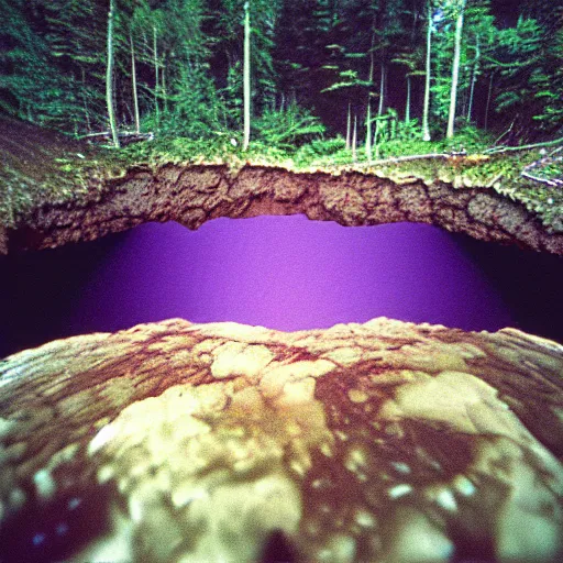 Image similar to infinity nightmare sinkhole, accidentally photographed, accidental photo portra 8 0 0 in the 9 0 s