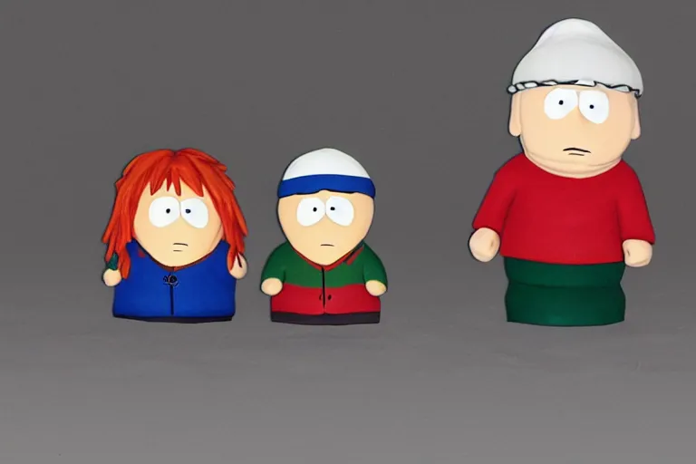 Image similar to Southpark in claymotion