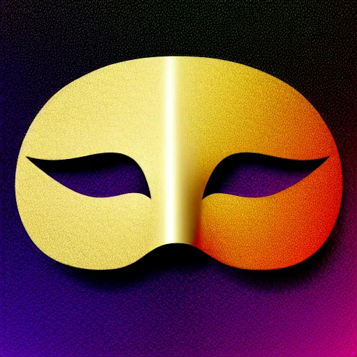 Image similar to party mask, silky texture, gradient, vector illustration, logo, aesthetic, 4 k, hd