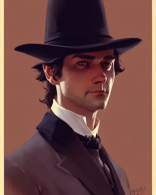 Prompt: stylized portrait of an artistic pose, composition, a wolf wearing a victorian suit, realistic shaded, fine details, realistic shaded lighting poster by ilya kuvshinov, magali villeneuve, artgerm, jeremy lipkin and michael garmash and rob rey