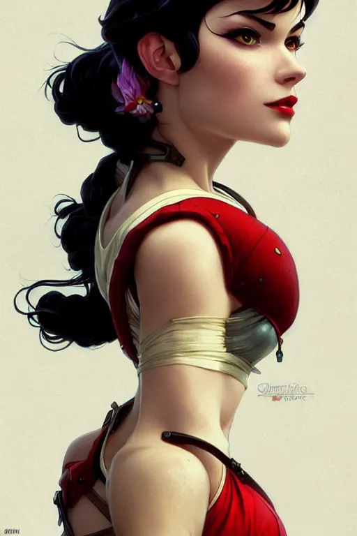 Prompt: gta warrior snow white profile picture by greg rutkowski, dynamic pose, intricate, futuristic, fantasy, elegant, by stanley artgerm lau, greg rutkowski, thomas kindkade, alphonse mucha, loish, norman rockwell, fantasy lut, asymmetric, long hair, retro computer graphics, video game, fluid lines,