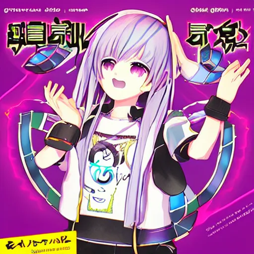 Image similar to box art for a new vocaloid