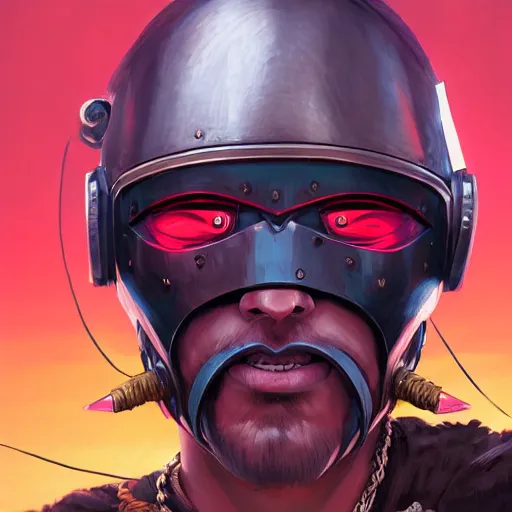 Image similar to cyberpunk viking helmet mask warrior goddess robot ninja fantasy, art gta 5 cover, official fanart behance hd artstation by jesper ejsing, by rhads, makoto shinkai and lois van baarle, ilya kuvshinov, ossdraws