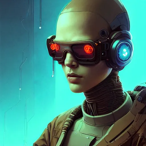 Image similar to cyberpunk synth, hyper - realistic portrait of a futuristic turtle soldier, cyberpunk, intricate, lifelike, by atey ghailan, by greg rutkowski, by greg tocchini, by james gilleard, by joe fenton, by kaethe butcher, dynamic lighting, gradient light blue, brown, cinematic lighting color scheme, sharp focus, grunge aesthetic