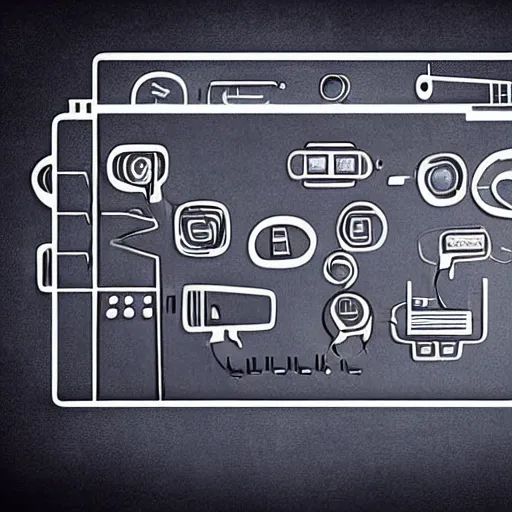 Prompt: Hieroglyphics depicting modern smartphones, PC gamers, modern technology and aliens photorealistic