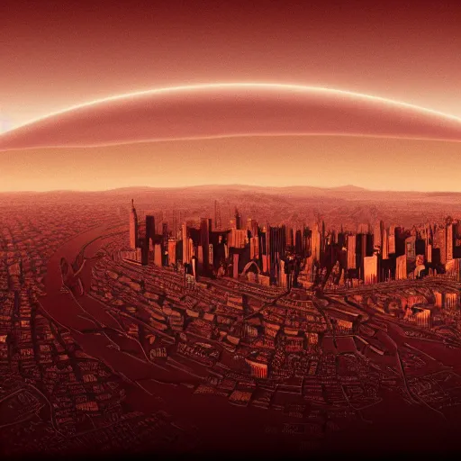 Image similar to city on mars